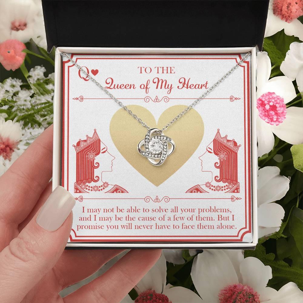 Wife Wedding Day Gift - The Queen - Love Knot Pendant Necklace - Mallard Moon Gift Shop