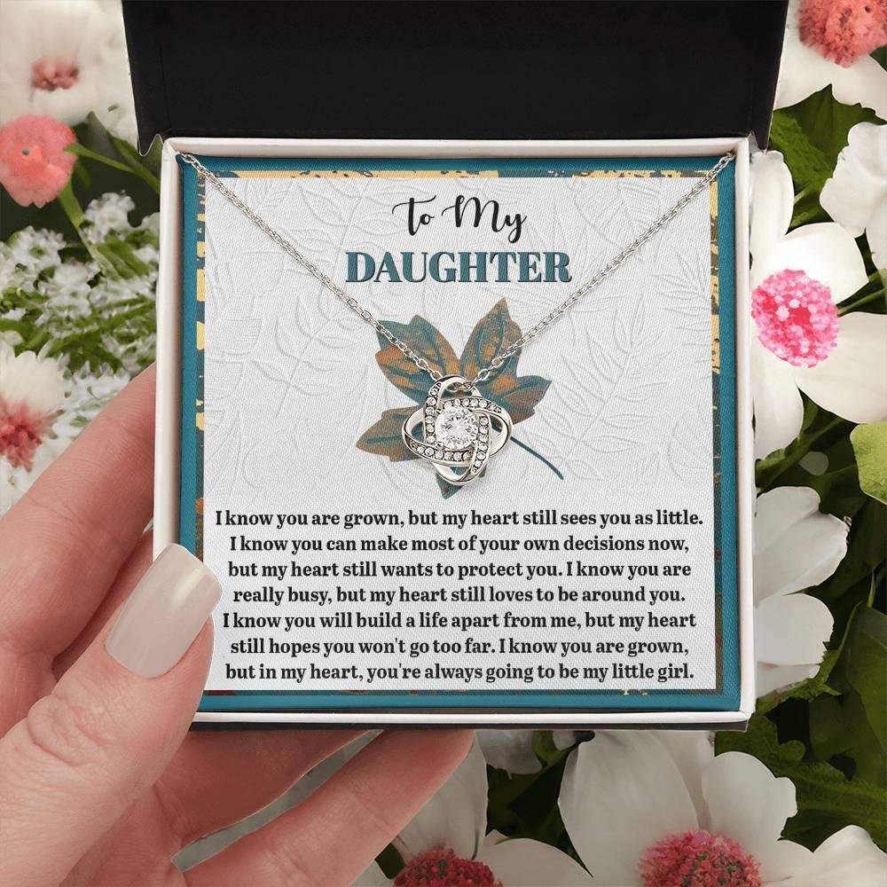 Gift for Daughter - Go Too Far - Love Knot Pendant Necklace - Mallard Moon Gift Shop