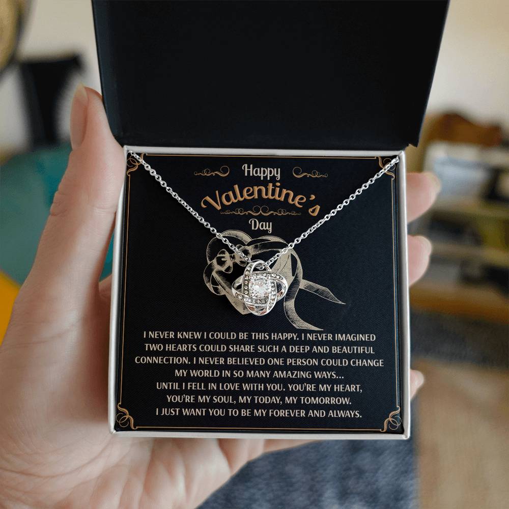 You’re My Forever - Love Knot Necklace - A Timeless Expression of Love for Your Soulmate - Heartfelt Gift for Valentine's Day - Mallard Moon Gift Shop