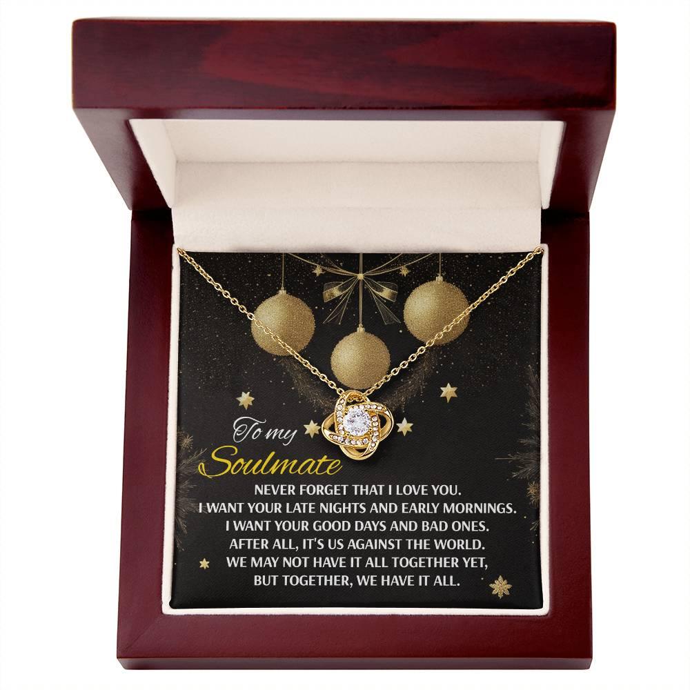 Gift for Soulmate - Have It All - Love Knot Pendant Necklace - Mallard Moon Gift Shop