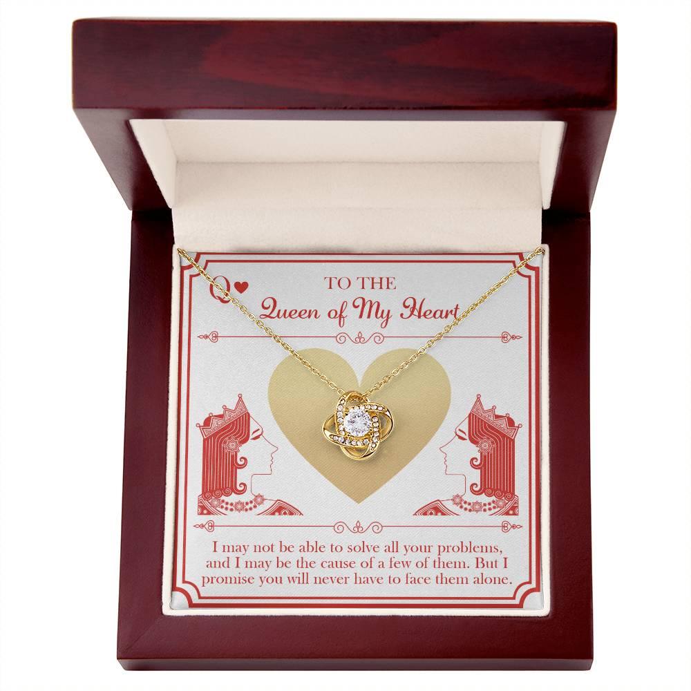 Wife Wedding Day Gift - The Queen - Love Knot Pendant Necklace - Mallard Moon Gift Shop