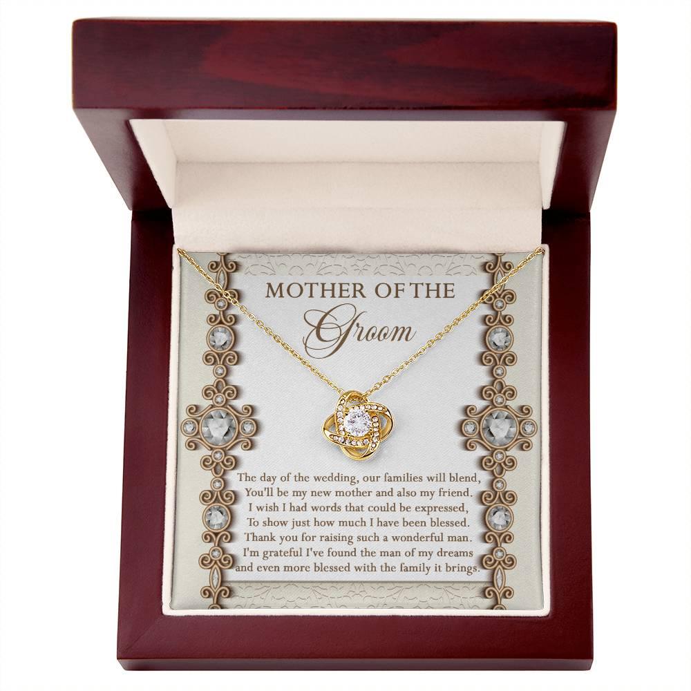 Mother of the Groom Gift New Mother and Friend Love Knot Pendant Necklace - Mallard Moon Gift Shop