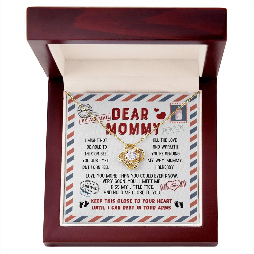 Mommy-Little Face To My Mom - Love Knot Necklace - Mallard Moon Gift Shop