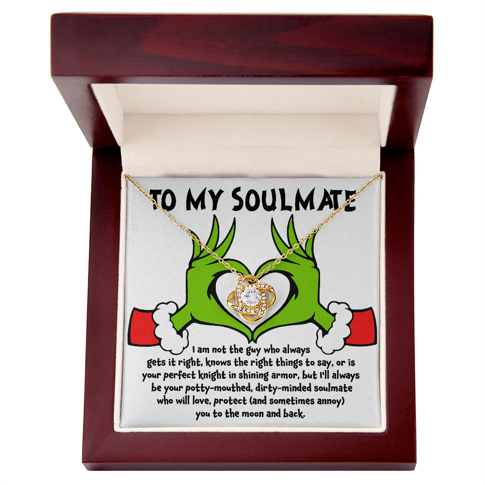 Gift for Soulmate - Knight in Shining Armor - Love Knot Necklace - Mallard Moon Gift Shop