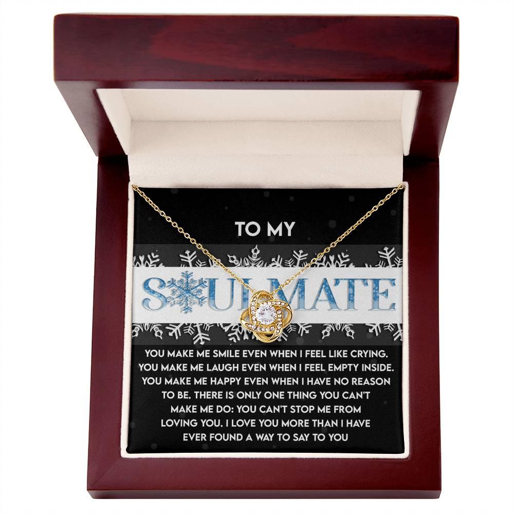 Gift for Soulmate - Loving You - Love Knot Pendant Necklace - Mallard Moon Gift Shop