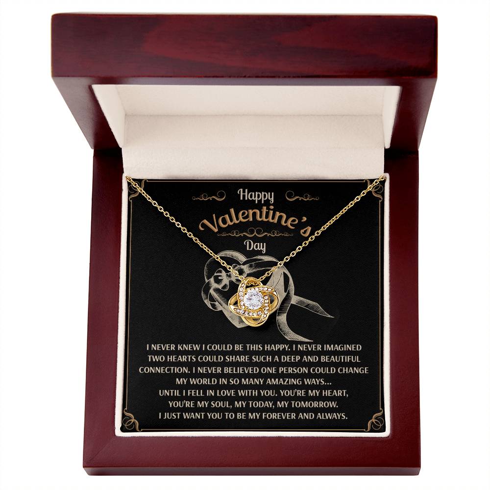 You’re My Forever - Love Knot Necklace - A Timeless Expression of Love for Your Soulmate - Heartfelt Gift for Valentine's Day - Mallard Moon Gift Shop