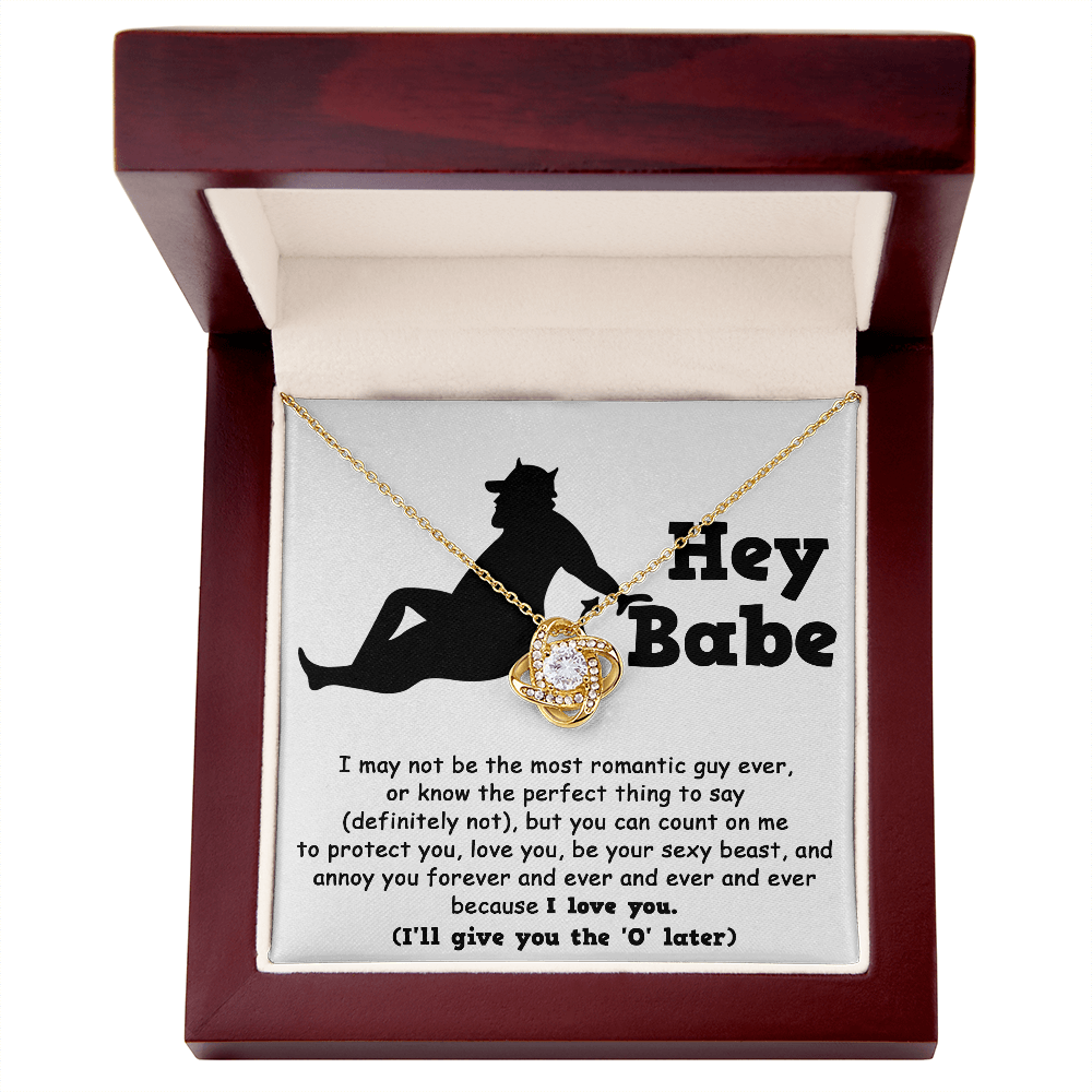 Soulmate Gift from Sexy Beast - Love Knot Necklace - Mallard Moon Gift Shop