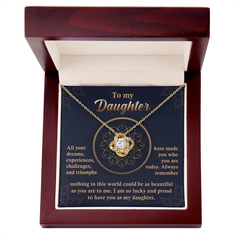 Daughter Gift -All Your Dreams Love Knot Pendant Necklace - Mallard Moon Gift Shop
