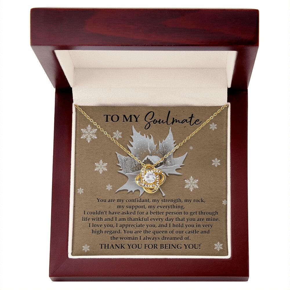 Gift for Soulmate - Our Castle - Love Knot Pendant Necklace - Mallard Moon Gift Shop