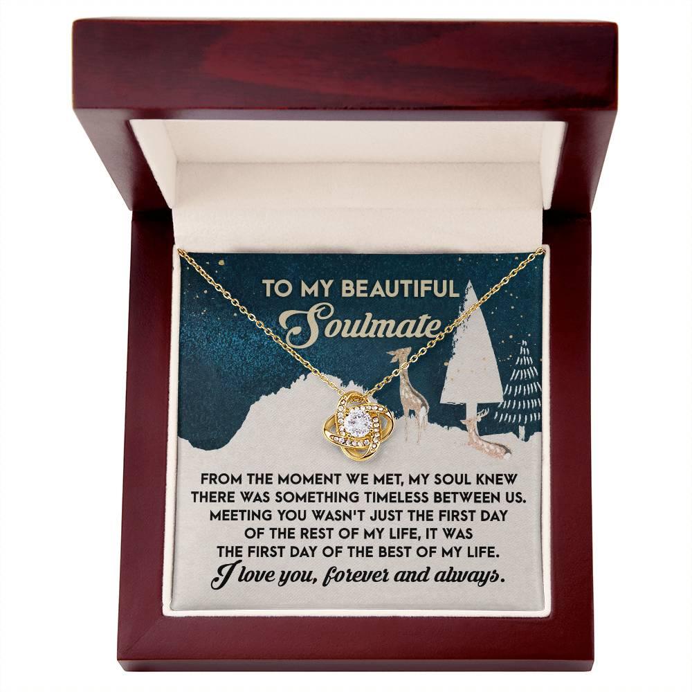 Gift for Soulmate - Between Us - Love Knot Pendant Necklace - Mallard Moon Gift Shop