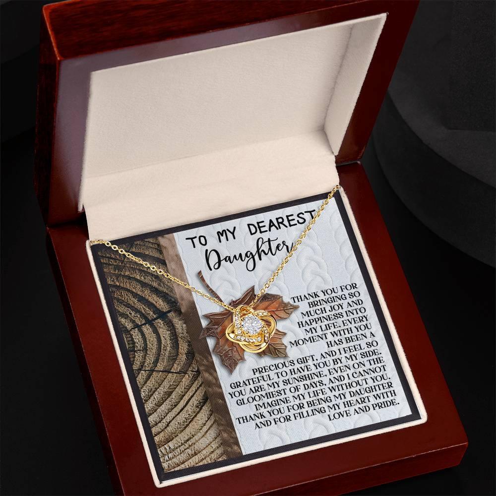 Gift for Daughter - Love And Pride - Love Knot Pendant Necklace - Mallard Moon Gift Shop
