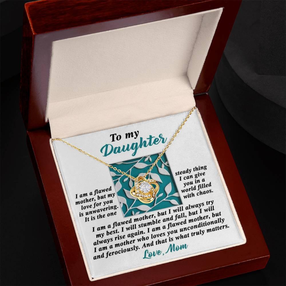 Gift for Daughter - Stumble And Fall - Love Knot Pendant Necklace - Mallard Moon Gift Shop