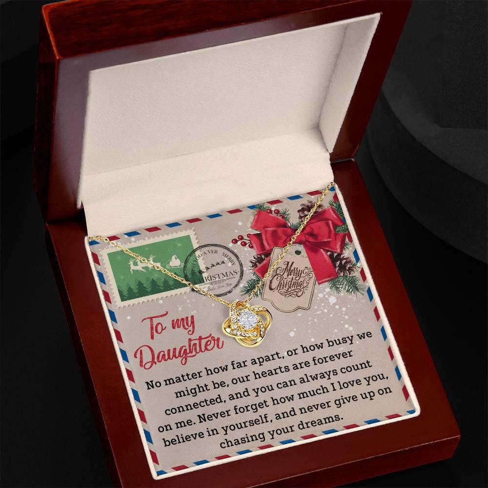 Gift for Daughter - Forever Connected - Love Knot Pendant Necklace - Mallard Moon Gift Shop