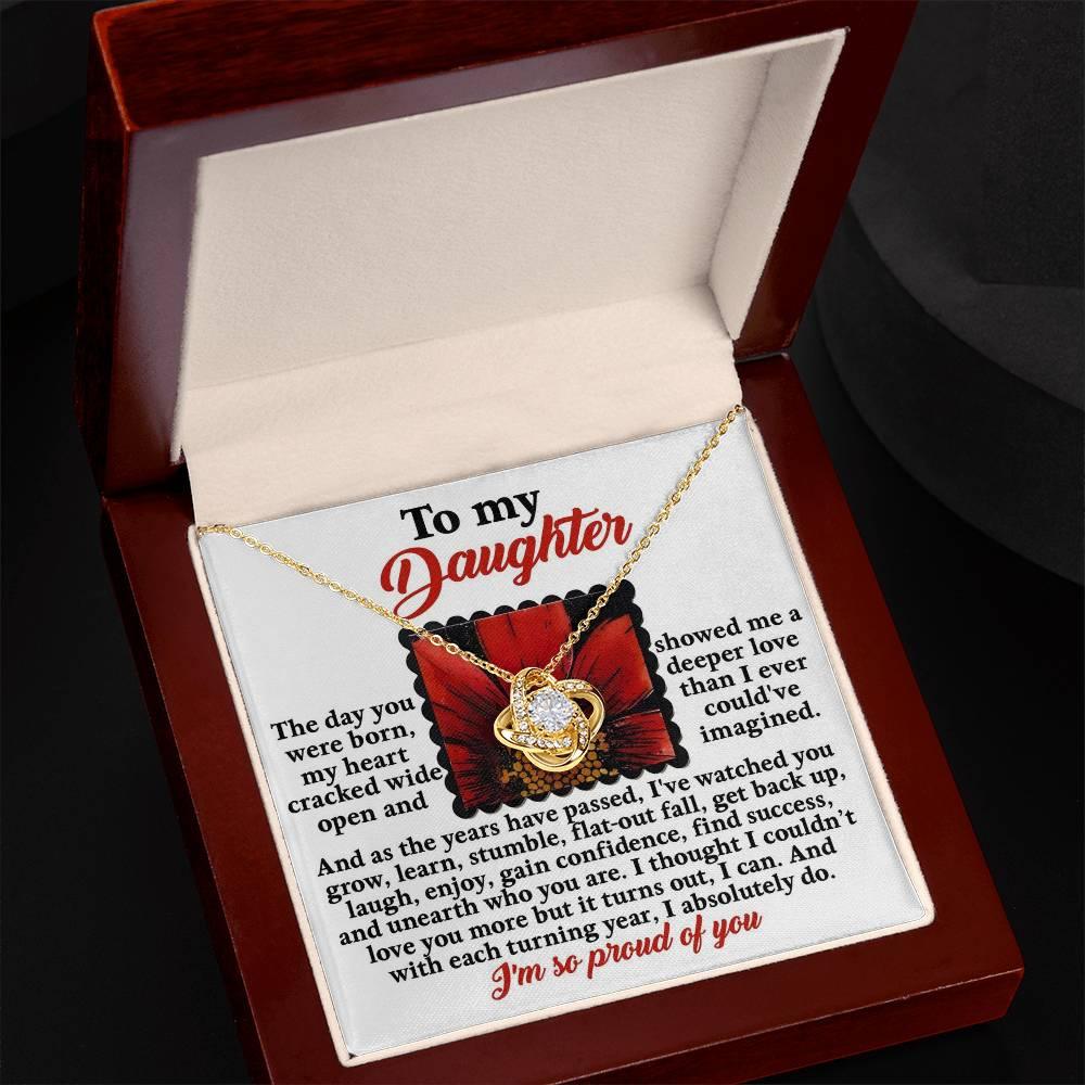 Gift for Daughter - A Deeper Love - Love Knot Pendant Necklace - Mallard Moon Gift Shop