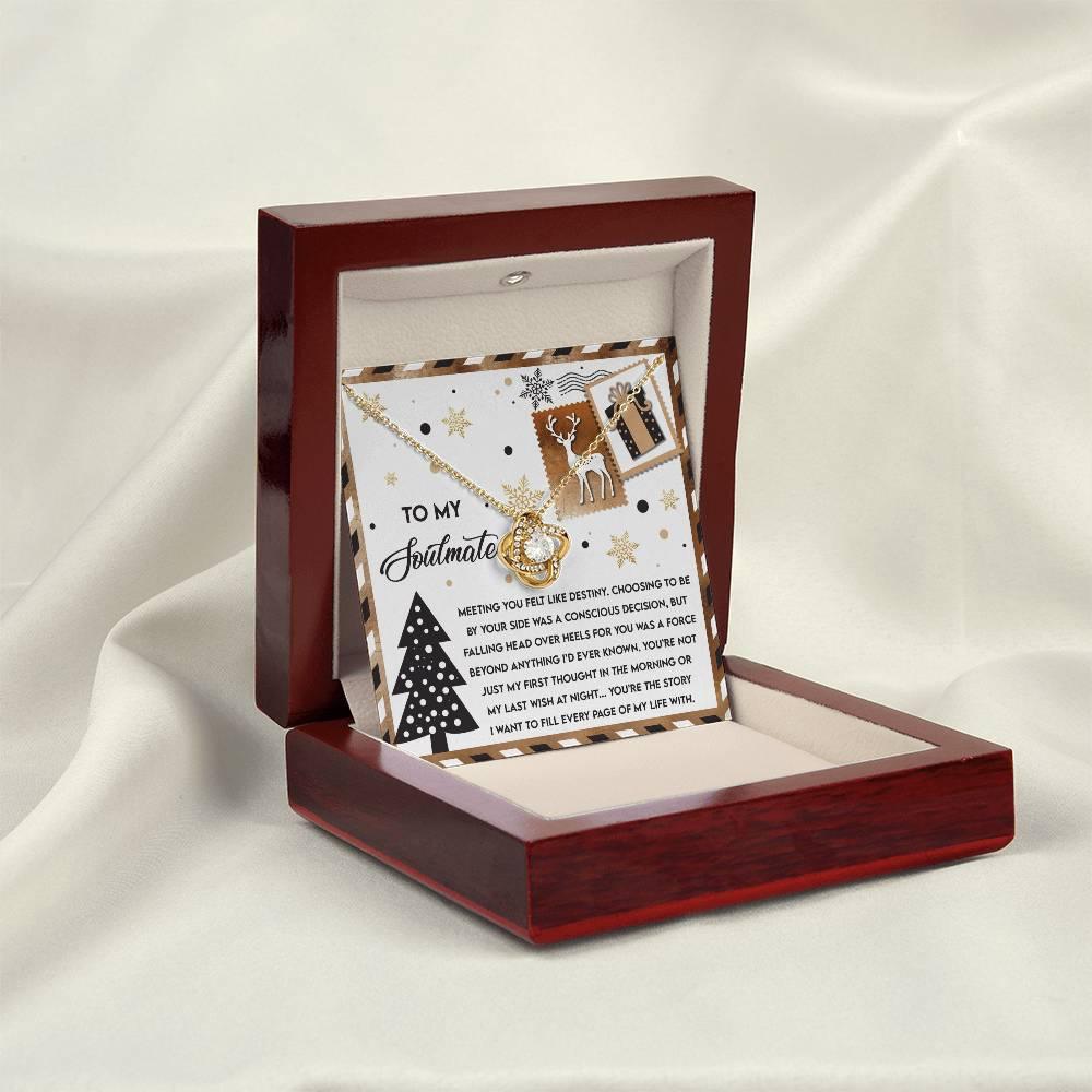 Gift for Soulmate - Like Destiny - Love Knot Pendant Necklace - Mallard Moon Gift Shop