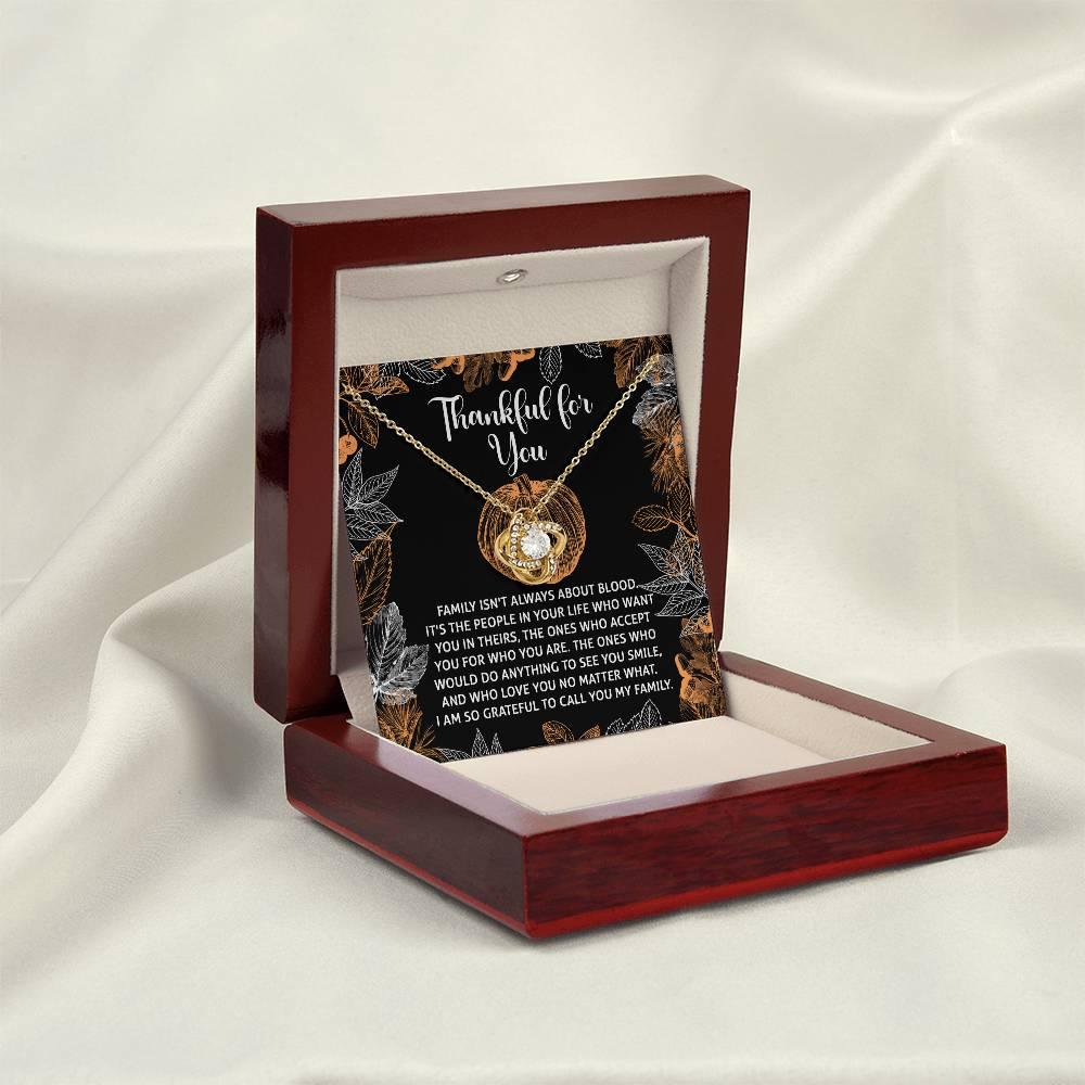 Gift for Thanksgiving - To Call You - Love Knot Pendant Necklace - Mallard Moon Gift Shop