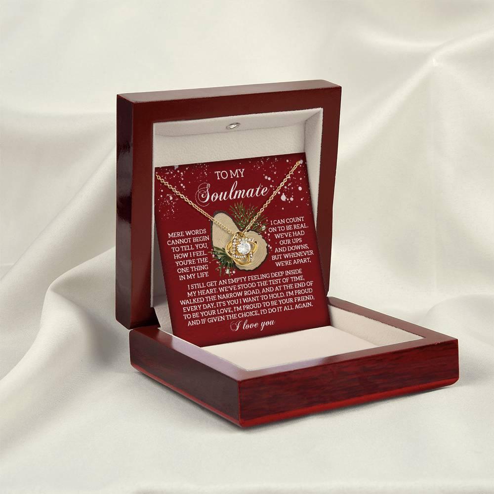 Gift for Soulmate - Test Of Time - Love Knot Pendant Necklace - Mallard Moon Gift Shop