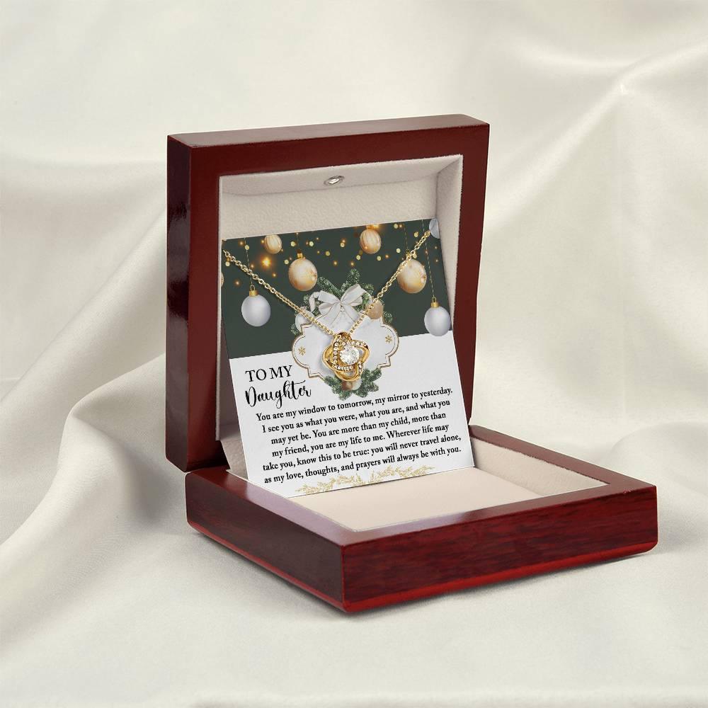 Gift for Daughter - My Mirror - Love Knot Pendant Necklace - Mallard Moon Gift Shop