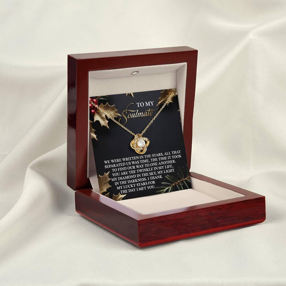 Gift for Soulmate - In The Stars - Love Knot Pendant Necklace - Mallard Moon Gift Shop