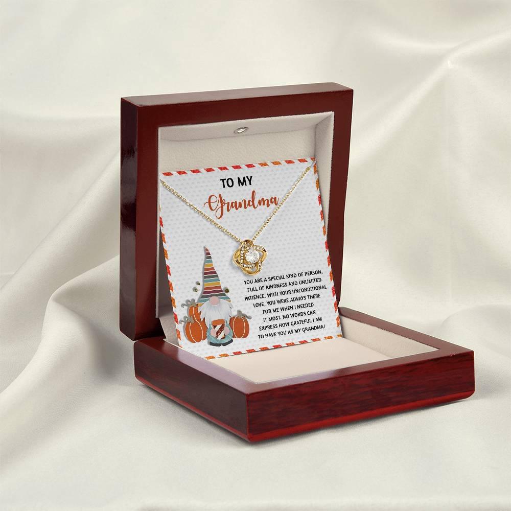 Gift for Grandma - Needed It Most - Love Knot Pendant Necklace - Mallard Moon Gift Shop
