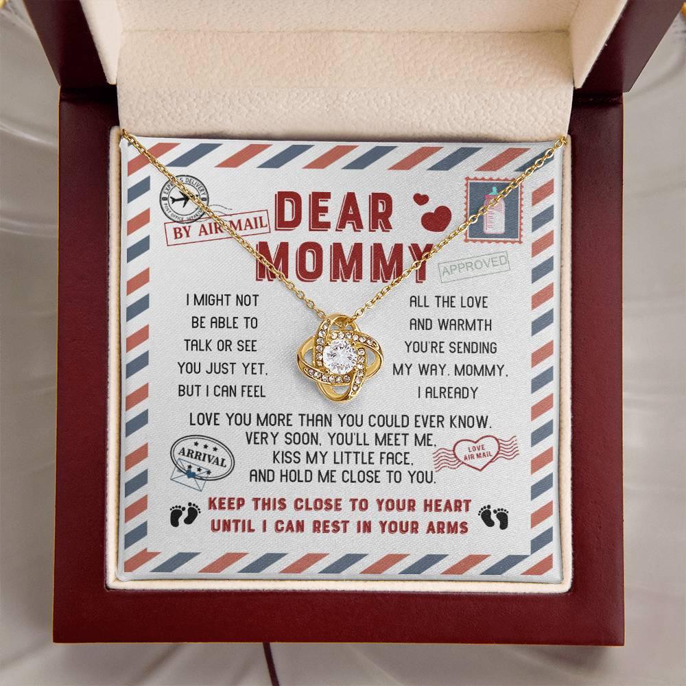 Mommy-Little Face To My Mom - Love Knot Necklace - Mallard Moon Gift Shop