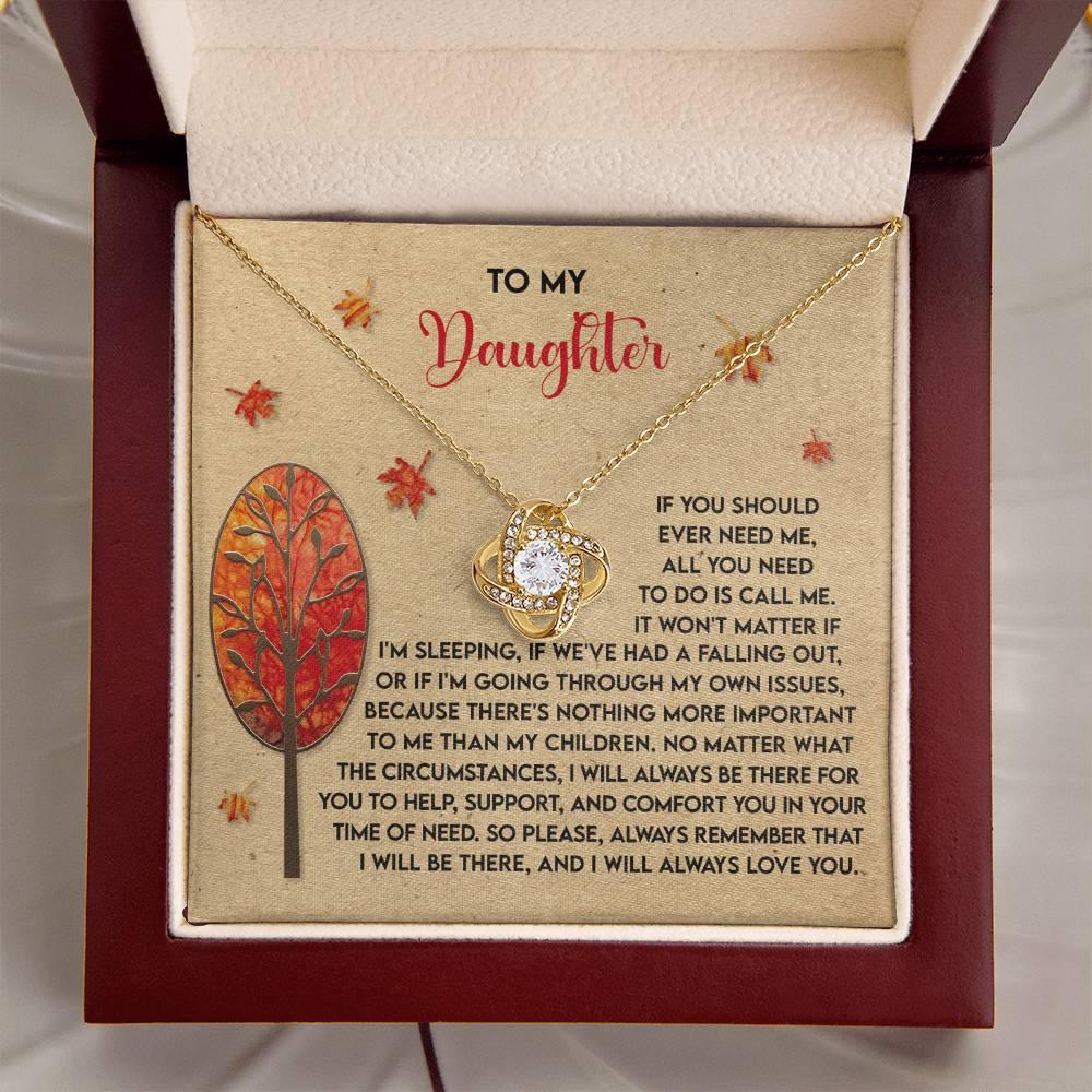 Gift for Daughter - Always Love You - Love Knot Pendant Necklace - Mallard Moon Gift Shop