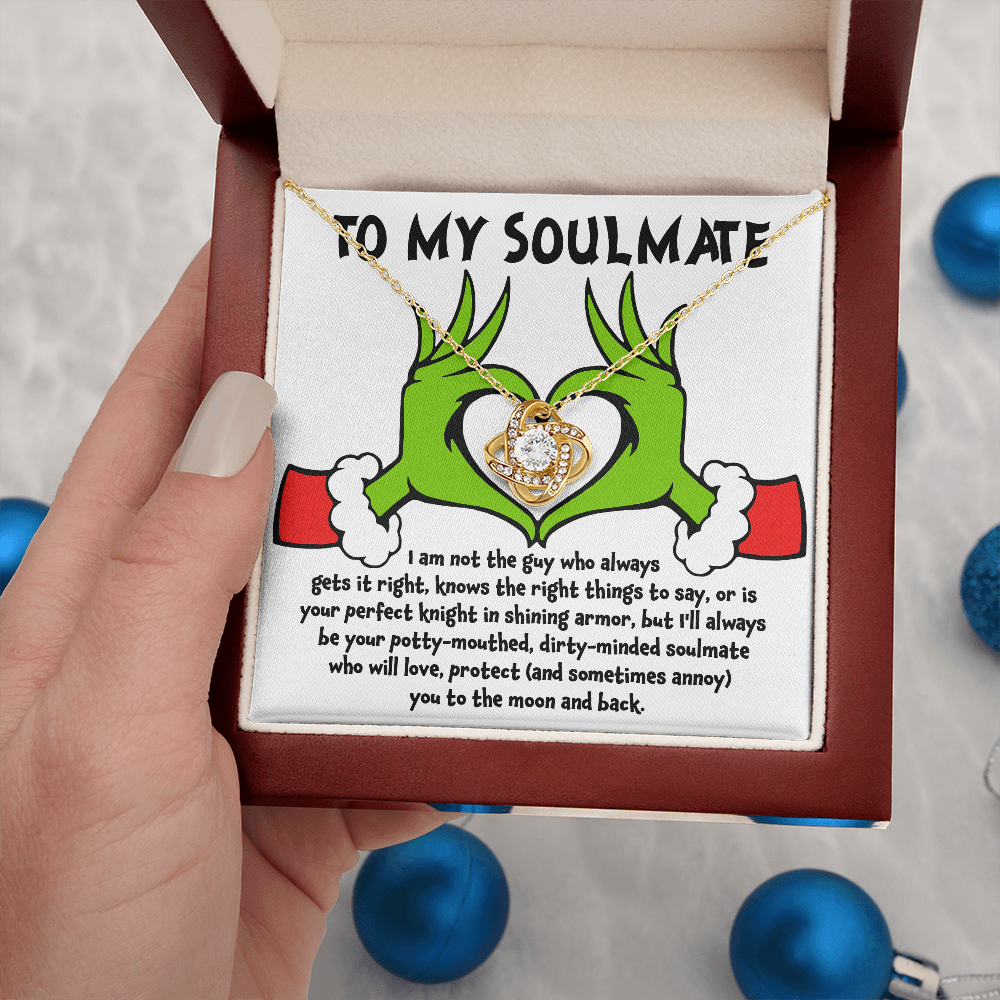 Gift for Soulmate - Knight in Shining Armor - Love Knot Necklace - Mallard Moon Gift Shop