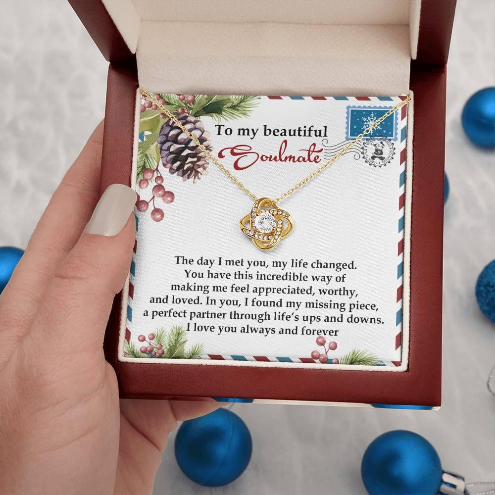 Gift for Soulmate - Perfect Partner - Love Knot Pendant Necklace - Mallard Moon Gift Shop