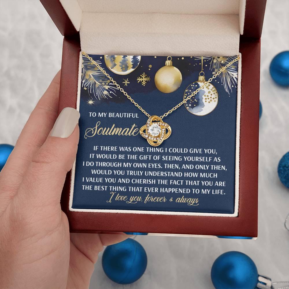 Gift for Soulmate - One Thing - Love Knot Pendant Necklace - Mallard Moon Gift Shop