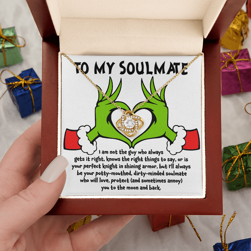 Gift for Soulmate - Knight in Shining Armor - Love Knot Necklace - Mallard Moon Gift Shop