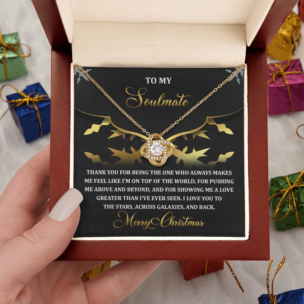 Gift for Soulmate - A Love - Love Knot Pendant Necklace - Mallard Moon Gift Shop
