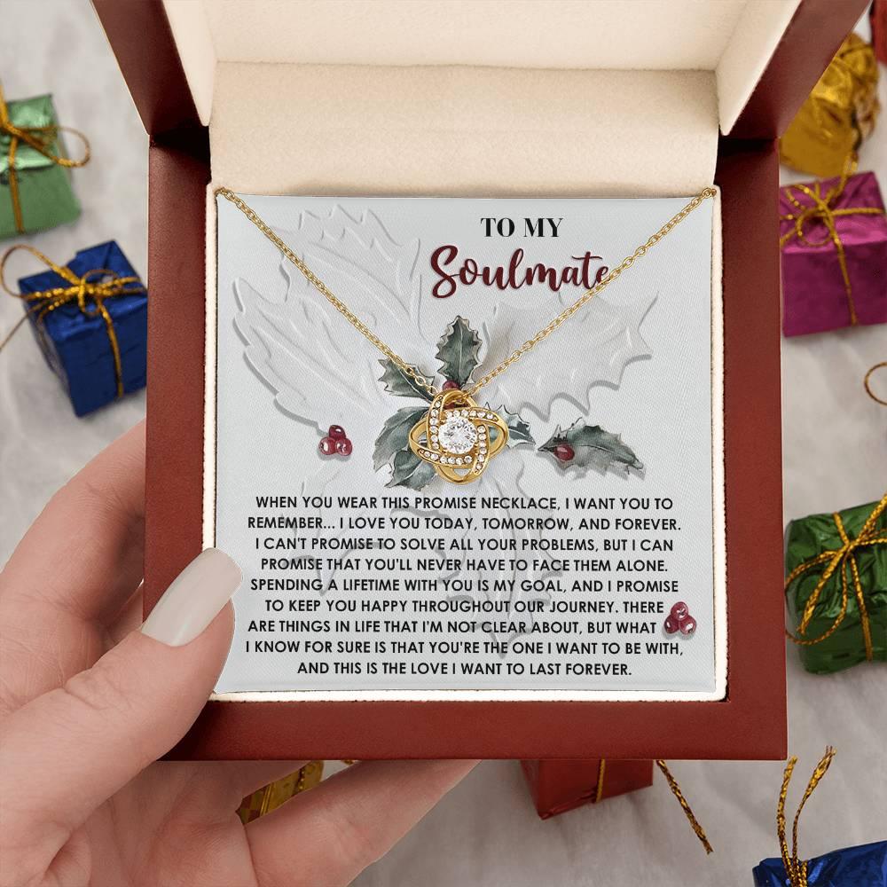 Gift for Soulmate - To Be With You - Love Knot Pendant Necklace - Mallard Moon Gift Shop