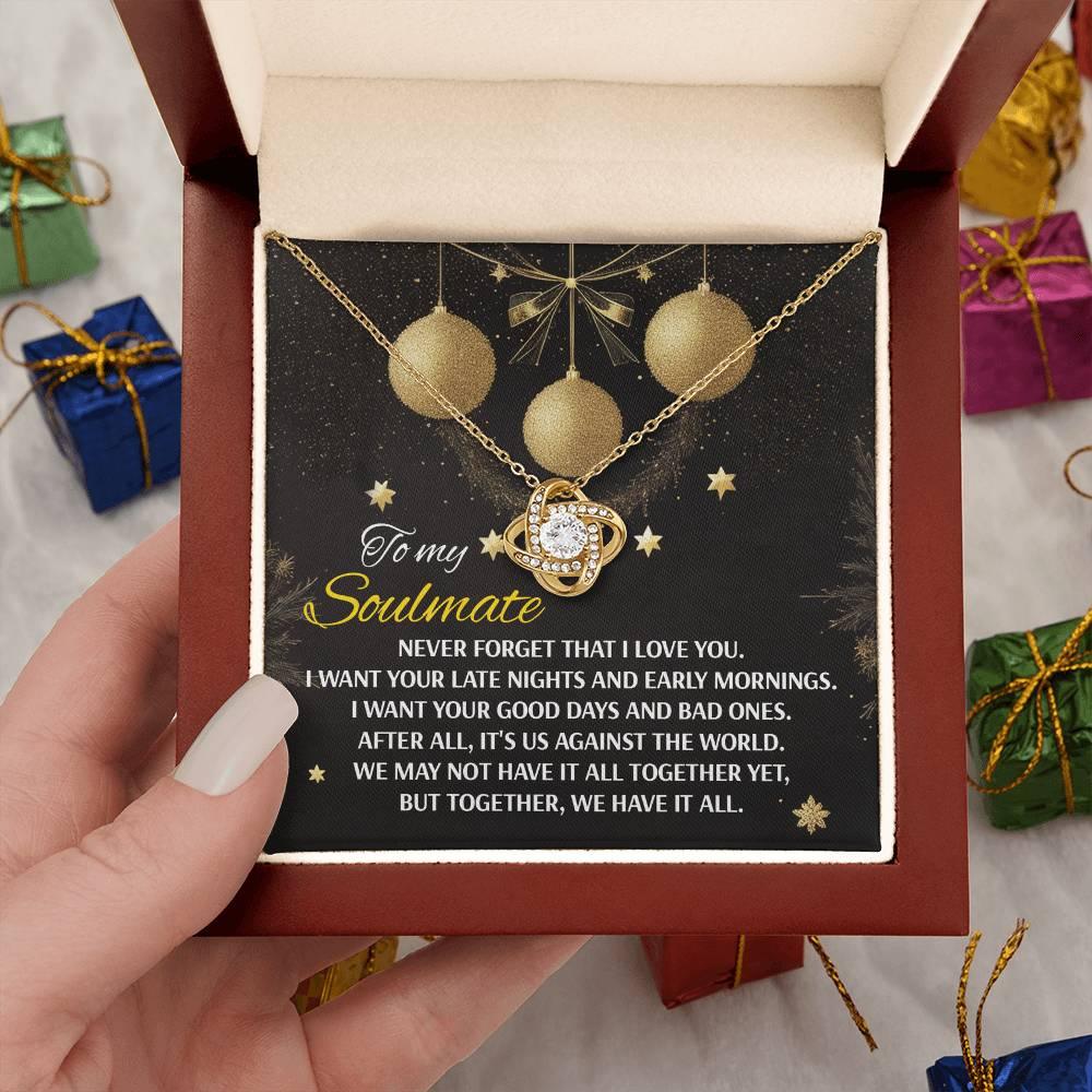 Gift for Soulmate - Have It All - Love Knot Pendant Necklace - Mallard Moon Gift Shop
