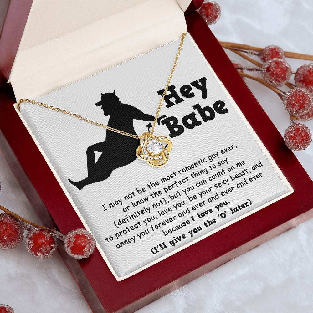 Soulmate Gift from Sexy Beast - Love Knot Necklace - Mallard Moon Gift Shop