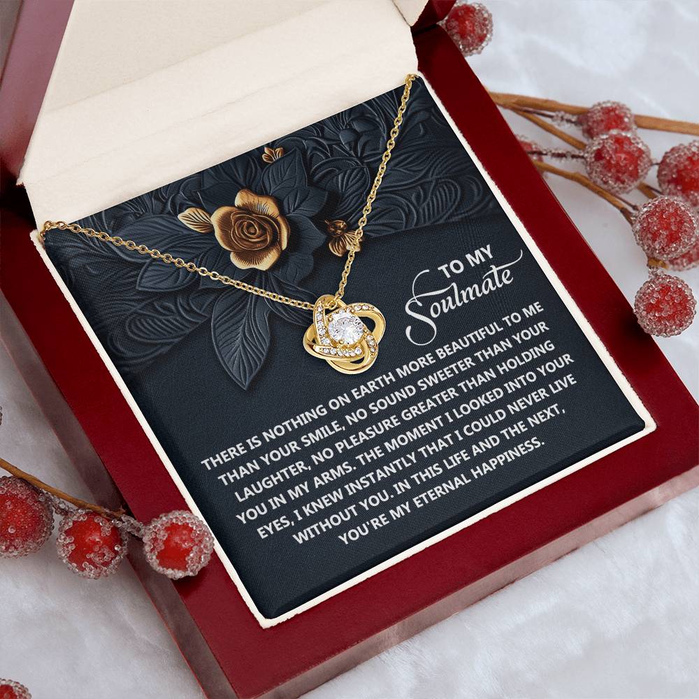 Gift for Soulmate - Eternal Happiness - Love Knot Pendant Necklace - Mallard Moon Gift Shop