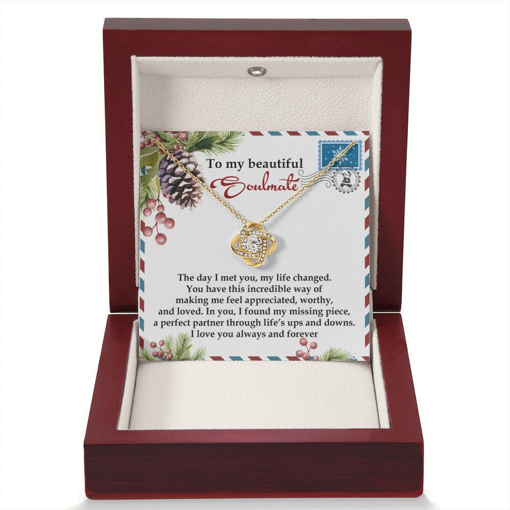 Gift for Soulmate - Perfect Partner - Love Knot Pendant Necklace - Mallard Moon Gift Shop