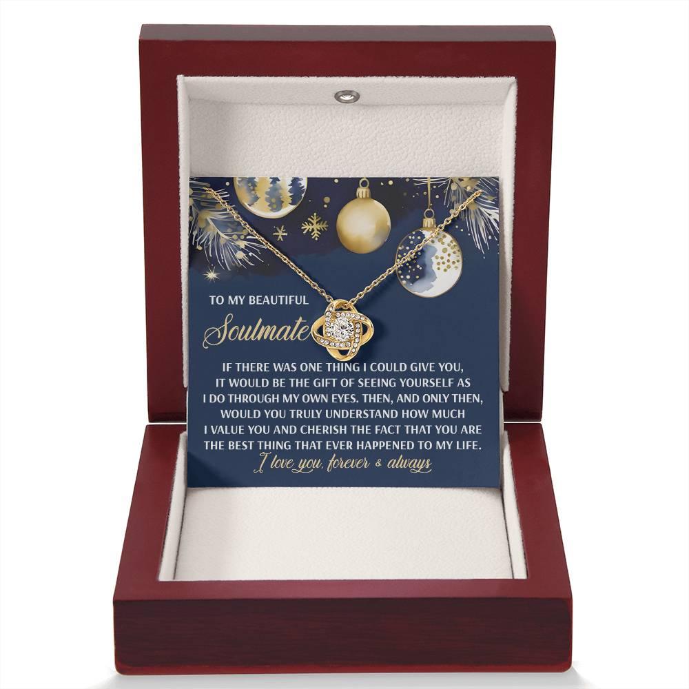 Gift for Soulmate - One Thing - Love Knot Pendant Necklace - Mallard Moon Gift Shop