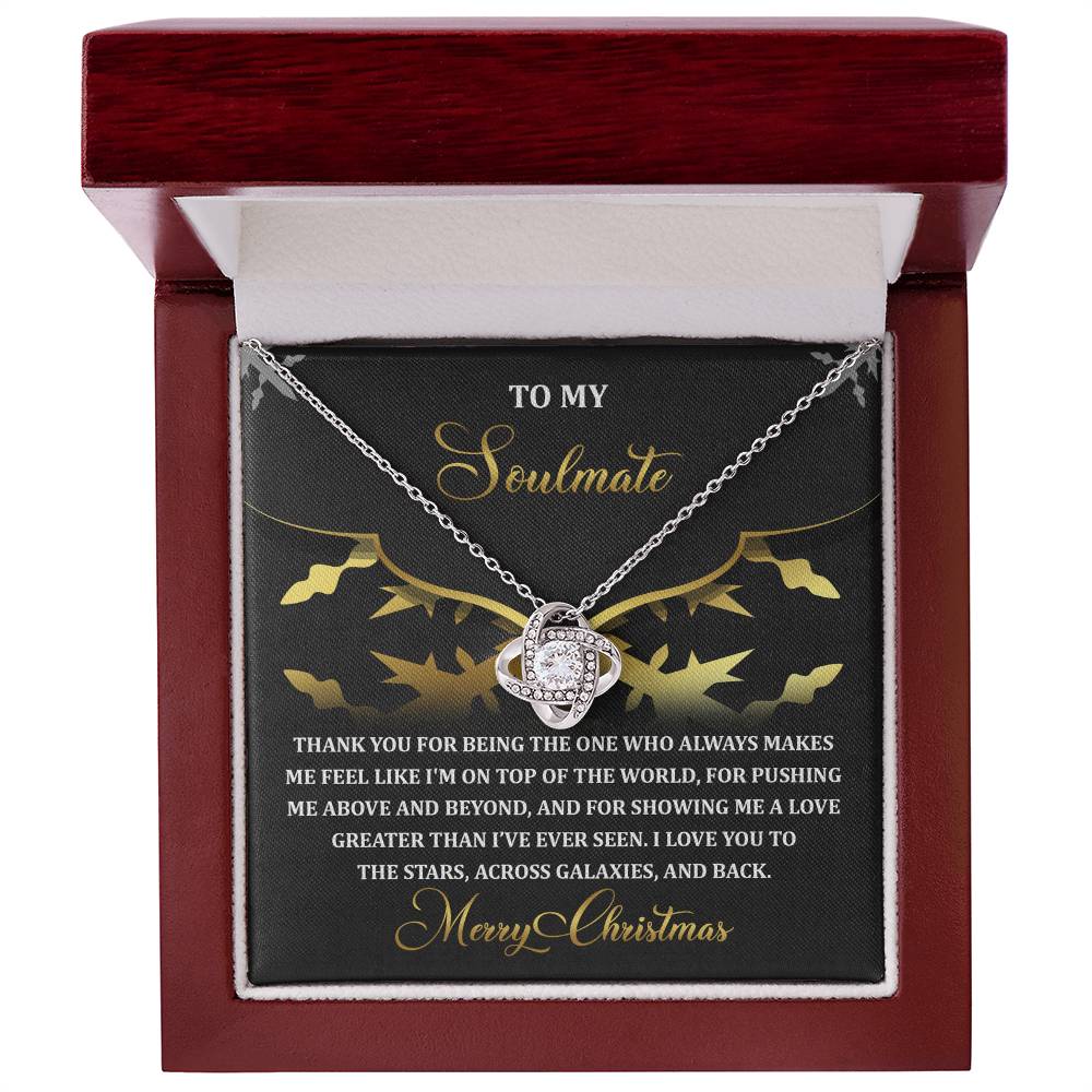 Gift for Soulmate - A Love - Love Knot Pendant Necklace - Mallard Moon Gift Shop