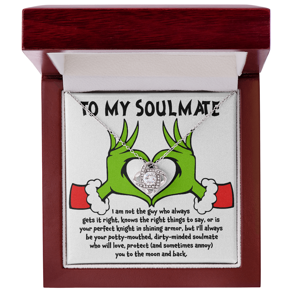 Gift for Soulmate - Knight in Shining Armor - Love Knot Necklace - Mallard Moon Gift Shop