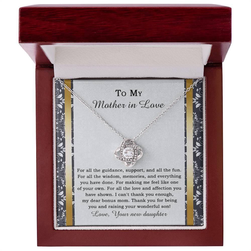 Mother-in-law Wedding Day Gift - One Of Your Own - Love Knot Pendant Necklace - Mallard Moon Gift Shop