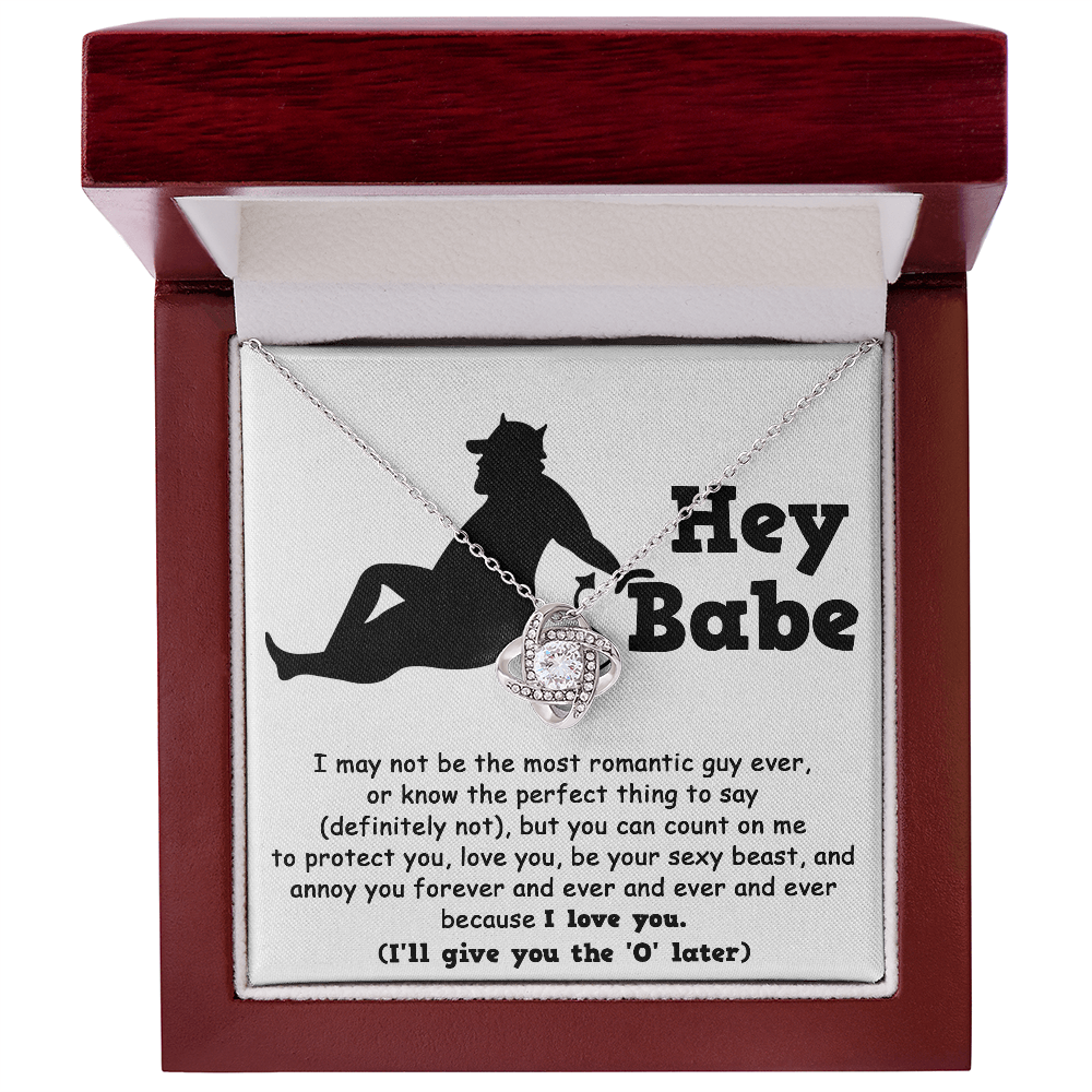 Soulmate Gift from Sexy Beast - Love Knot Necklace - Mallard Moon Gift Shop