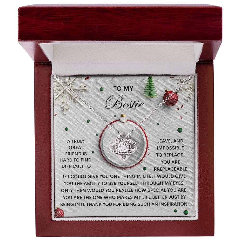 Gift for Bestie - The One - Love Knot Pendant Necklace - Mallard Moon Gift Shop