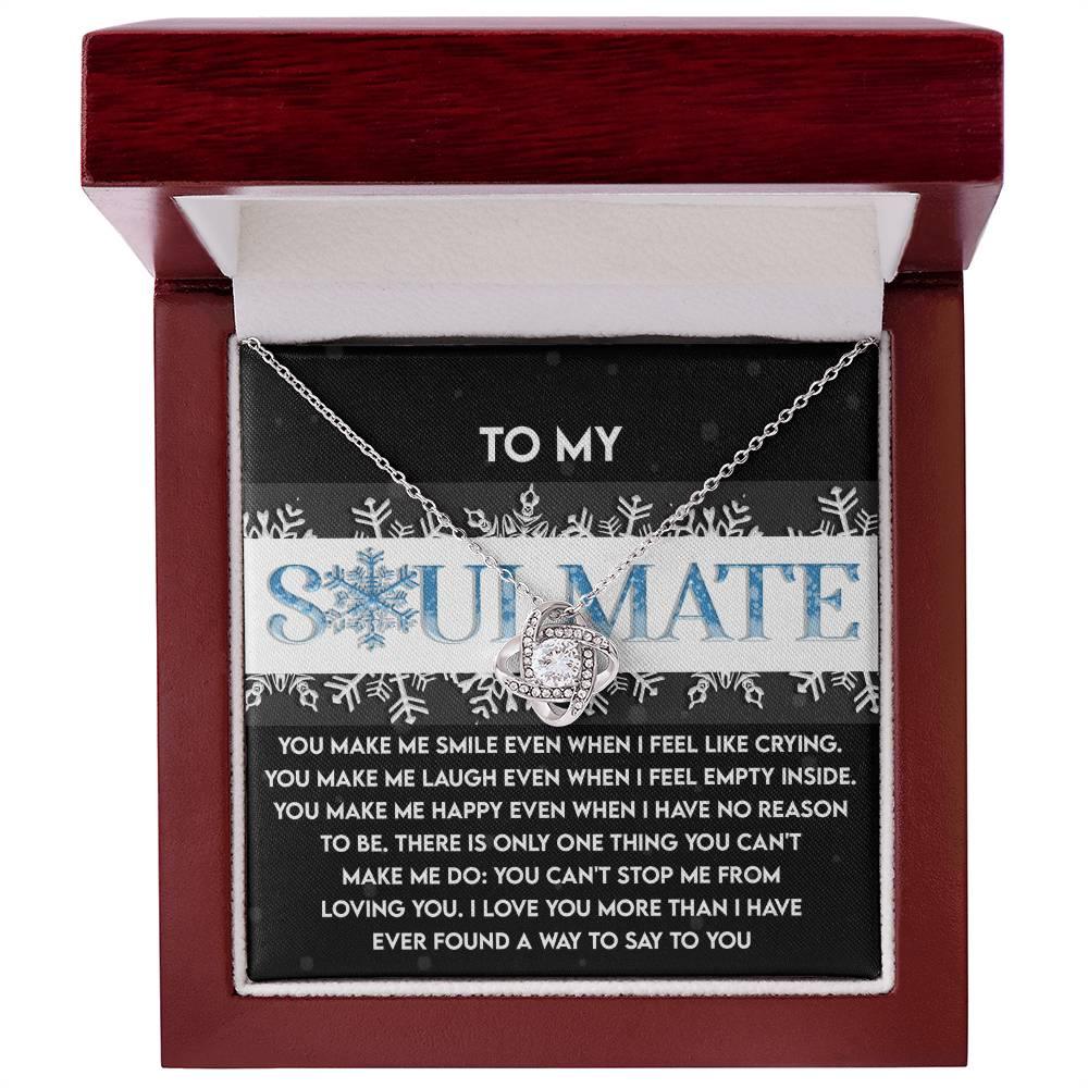 Gift for Soulmate - Loving You - Love Knot Pendant Necklace - Mallard Moon Gift Shop