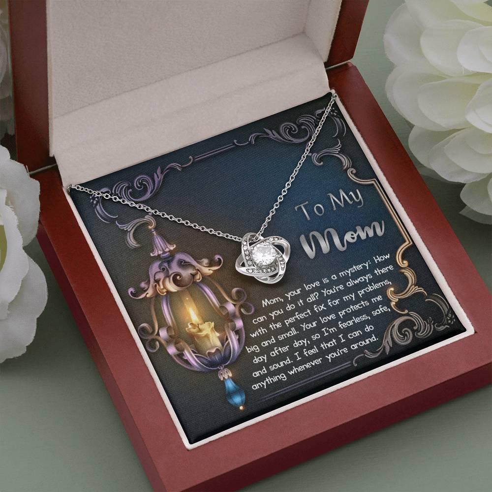 To My Mom Your Love Is a Mystery Love Knot Necklace - Mallard Moon Gift Shop