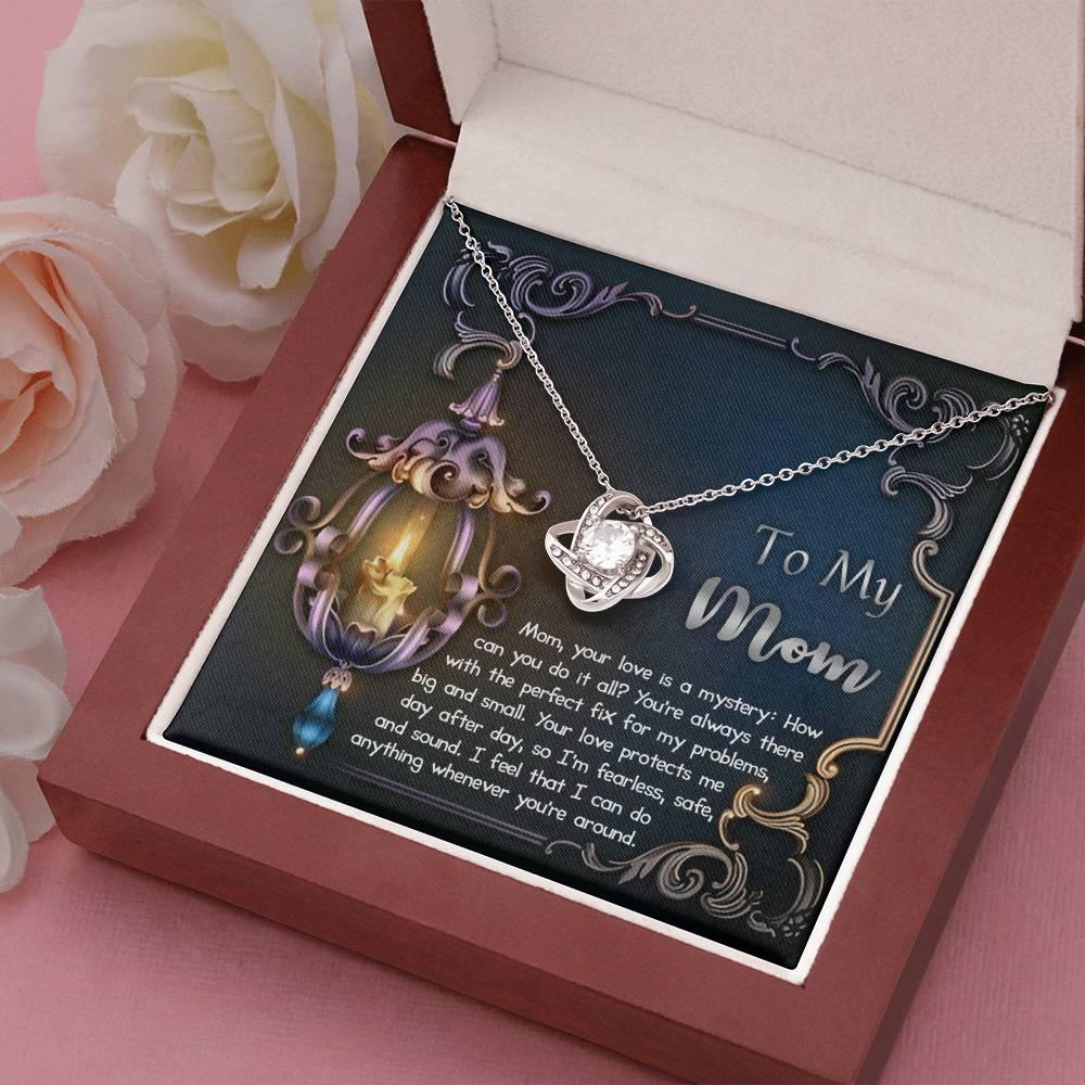 To My Mom Your Love Is a Mystery Love Knot Necklace - Mallard Moon Gift Shop