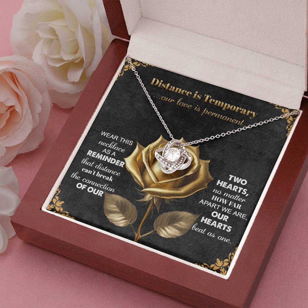 Romantic Necklace with Message Card – The Perfect Gift for Long-Distance Relationships - Mallard Moon Gift Shop