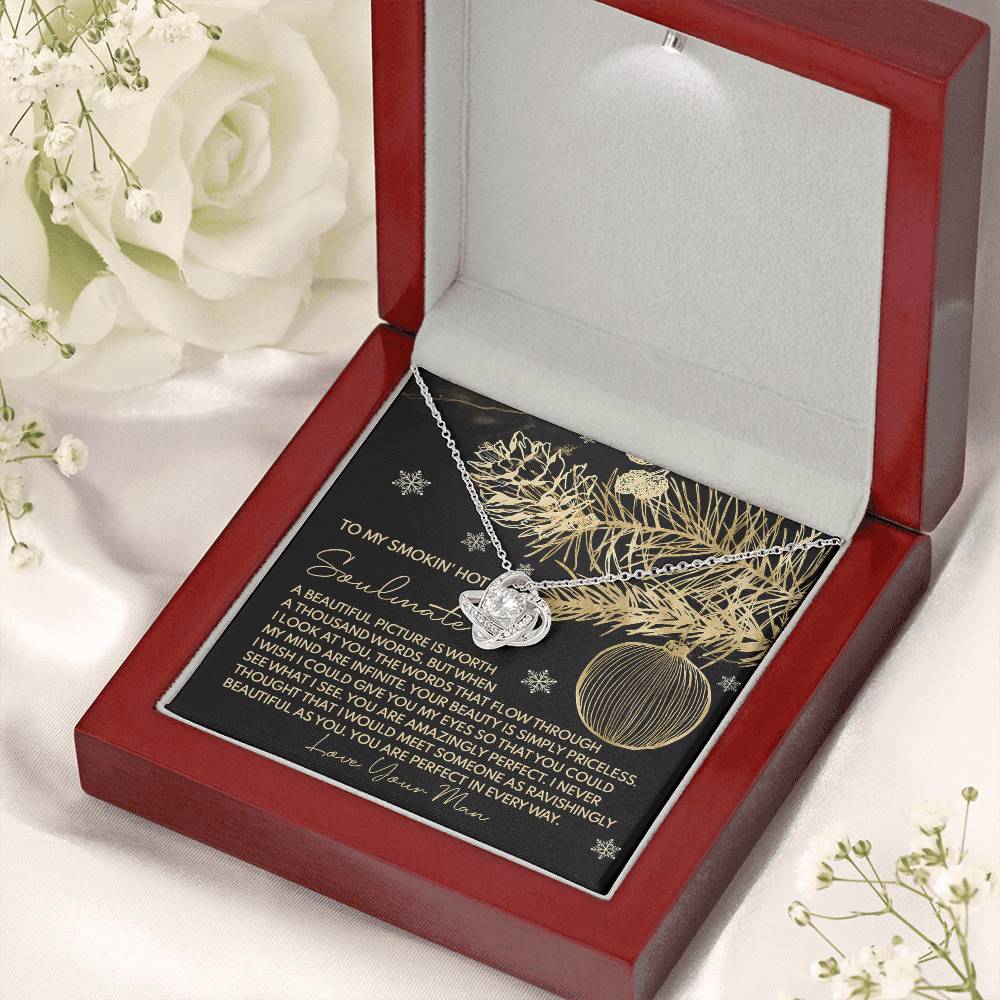 Gift for Soulmate - Amazingly Perfect - Love Knot Pendant Necklace - Mallard Moon Gift Shop