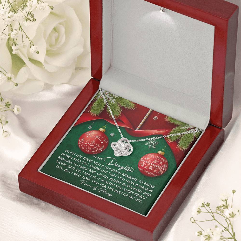 Gift for Daughter - Million Reasons - Love Knot Pendant Necklace - Mallard Moon Gift Shop