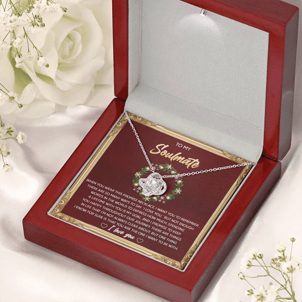 Gift for Soulmate - To Be With - Love Knot Pendant Necklace - Mallard Moon Gift Shop