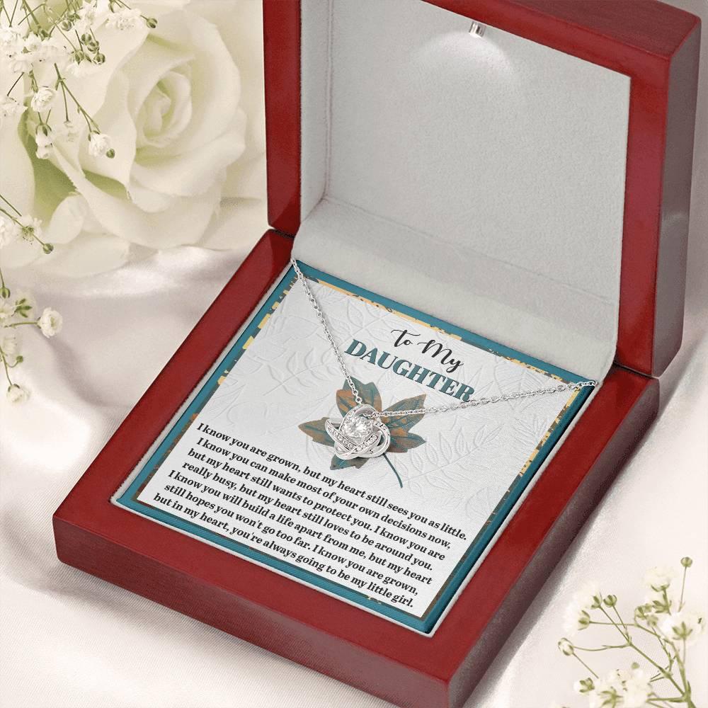 Gift for Daughter - Go Too Far - Love Knot Pendant Necklace - Mallard Moon Gift Shop